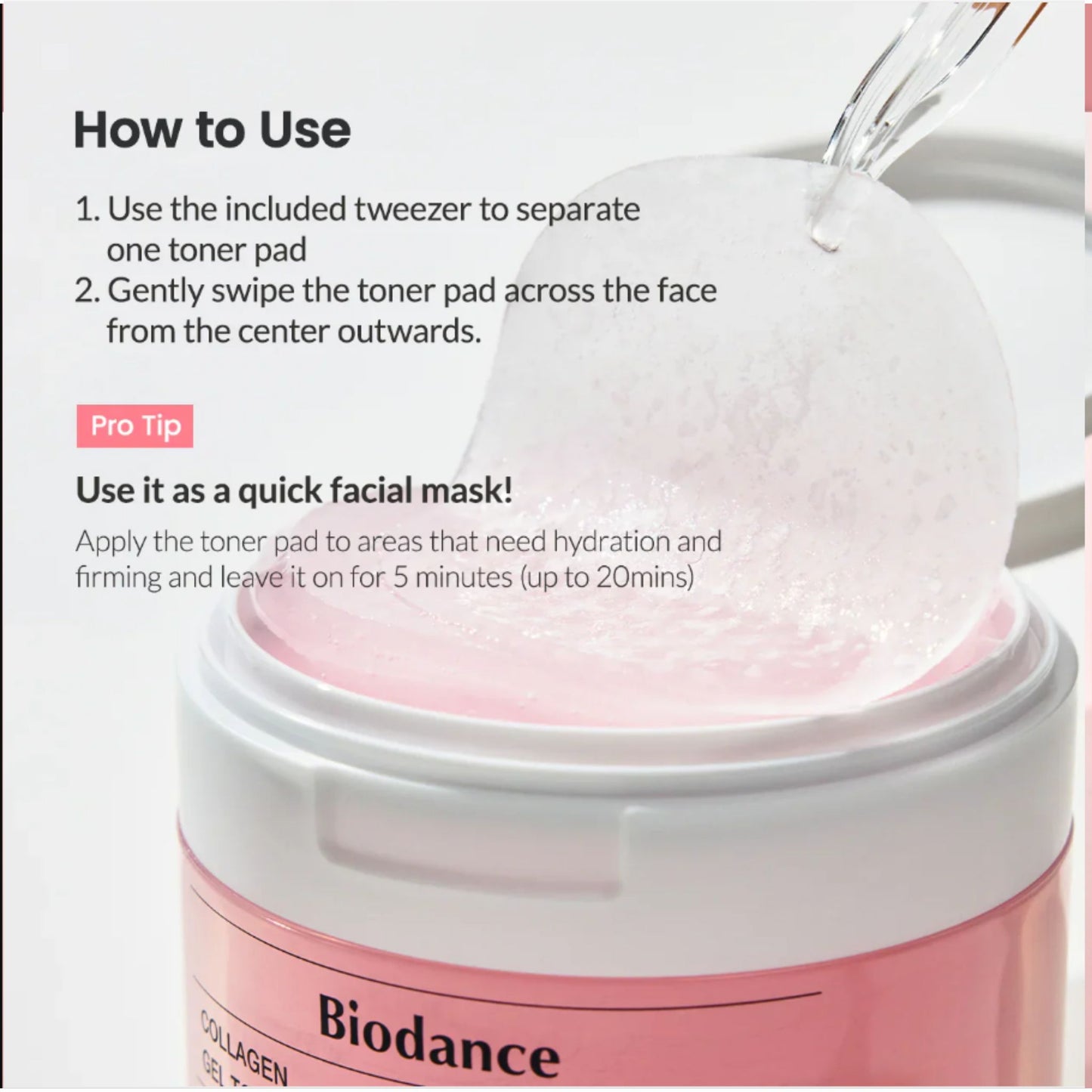 Biodance Collagen Gel Toner Pad – 60 Pads
