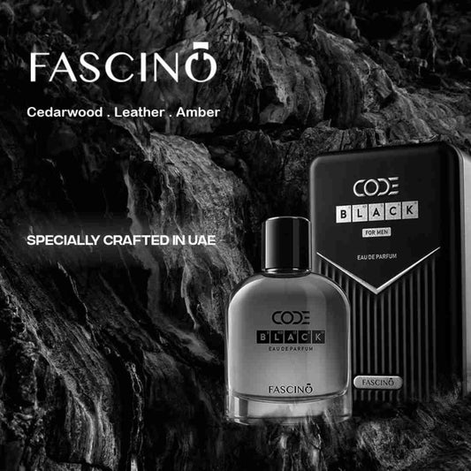 Fascino Code Black Perfume for Men – Eau de Parfum 100ml